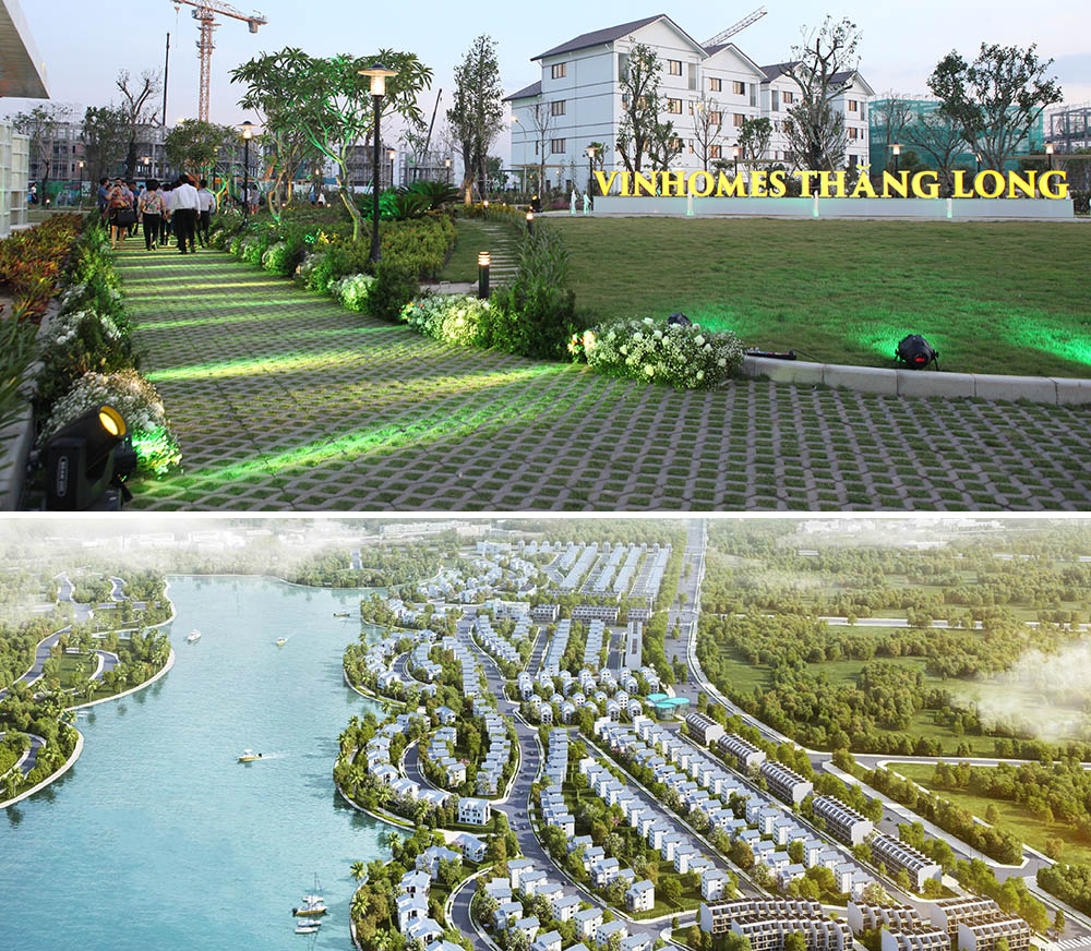Mẫu thiết kế sân vườn cho khu đô thị Vinhomes Thăng Long