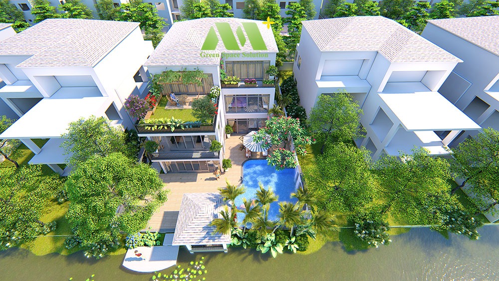 Thiết kế sân vườn dành riêng cho khu đô thị Ecopark
