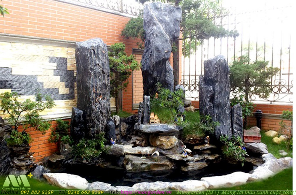 Thiết kế, thi công hòn non bộ trong sân vườn – Mongarden