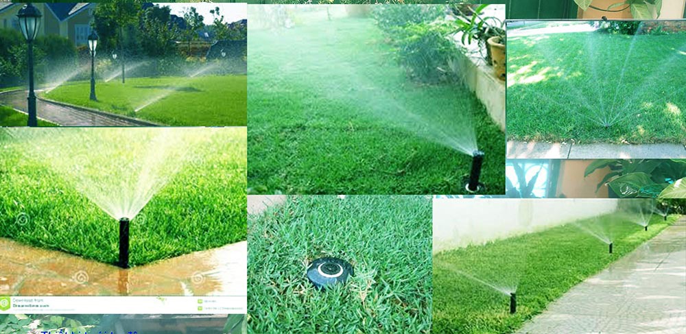 Tưới tự động trong thiết kế, thi công sân vườn – Mongarden