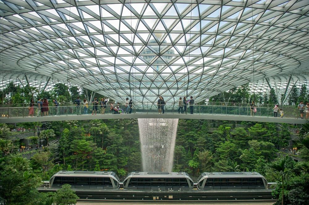 Kiến trúc cảnh quan nhà ga sân bay Jewel Changi- Singapore