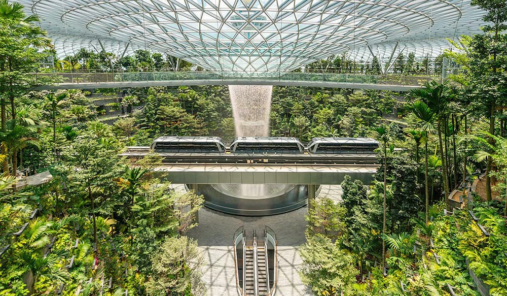 Kiến trúc cảnh quan nhà ga sân bay Jewel Changi - Singapore