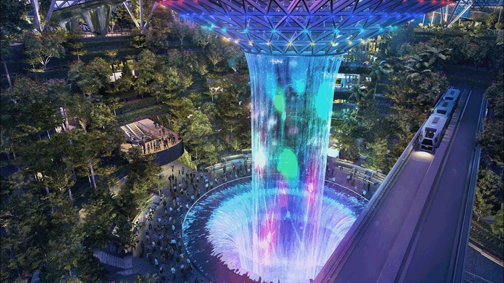 Đêm huyền diệu ngay tại nhà ga sân bay Jewel Changi - Singapore