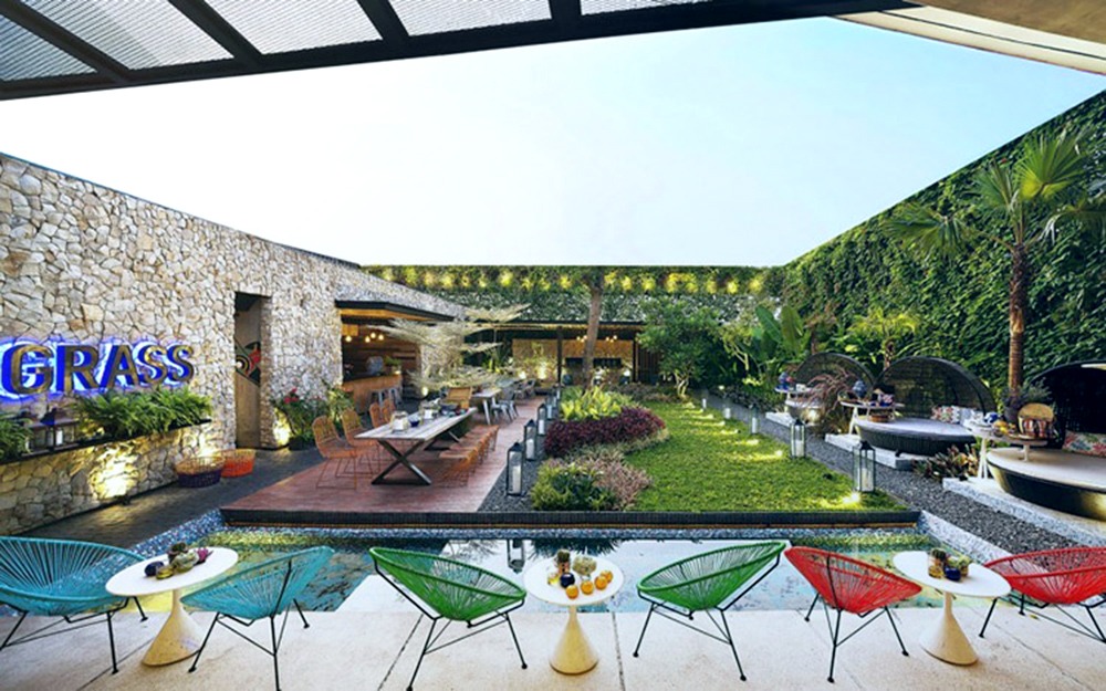 Thiết kế sân vườn cho nhà hàng đẹp như thiên đàng - Mongarden Thiết kế sân vườn cho nhà hàng đẹp như thiên đàng - Mongarden