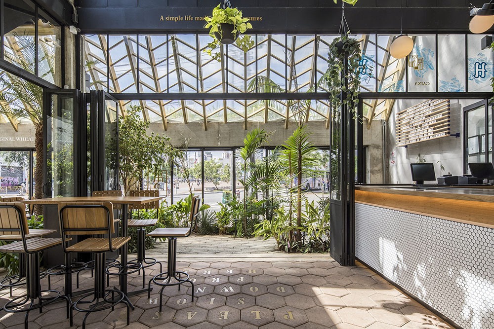 Thiết kế sân vườn, không gian xanh mát cho quán cafe - Mongarden