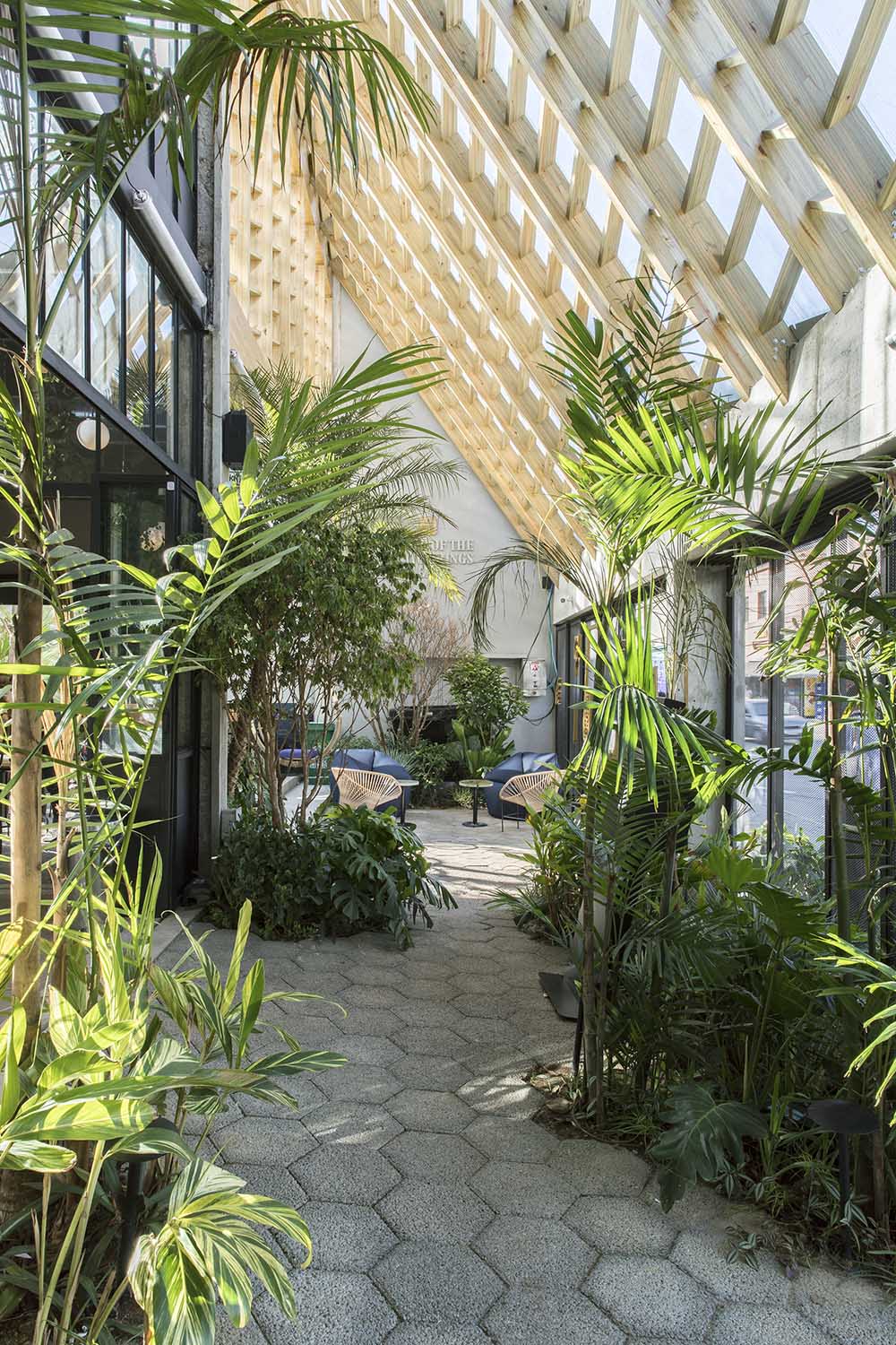 Thiết kế sân vườn, không gian xanh mát cho quán cafe - Mongarden