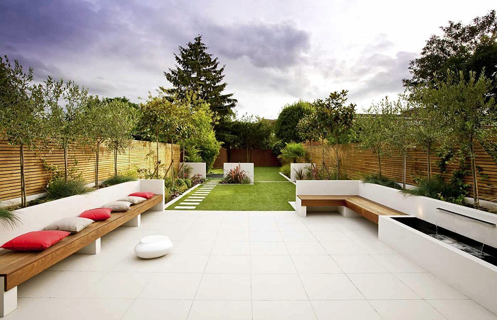 Thiết kế không gian nhấn hiện đại cho sân vườn - Mongarden