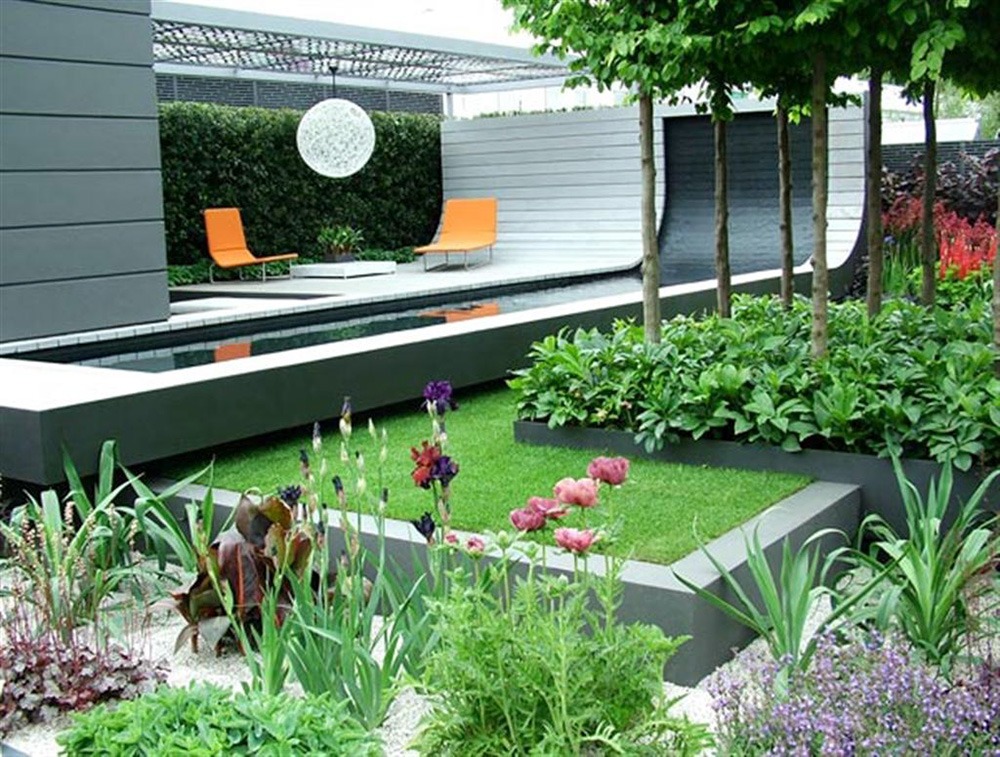 Thiết kế không gian nhấn hiện đại cho sân vườn - Mongarden