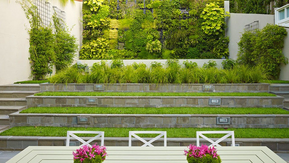 Thiết kế sân vườn thơ mộng với cảm hứng từ ruộng bậc thang