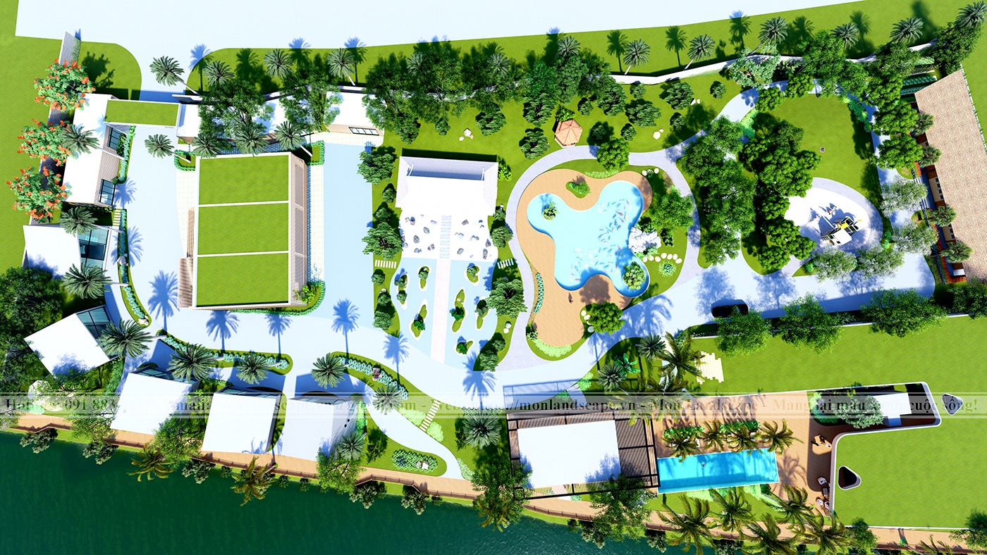 Phương án thiết kế 3D resort nghỉ dưỡng Hải Phòng