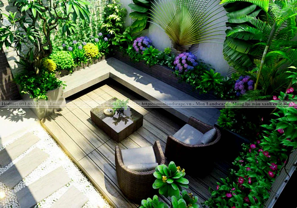 Các nguyên tắc trong thiết kế sân vườn