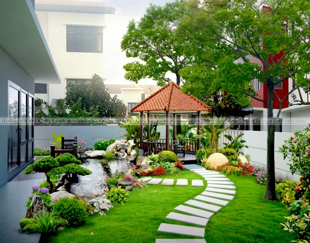 Các nguyên tắc trong thiết kế sân vườn