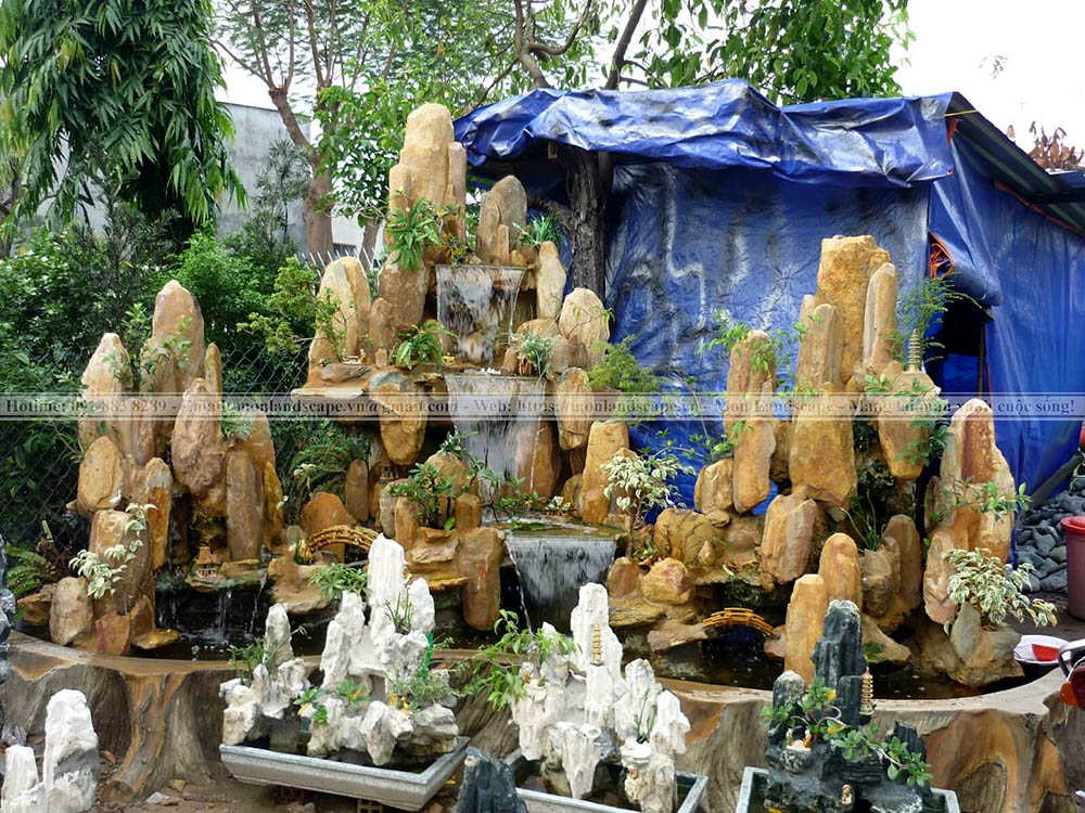 Các loại đá thi công tiểu cảnh sân vườn