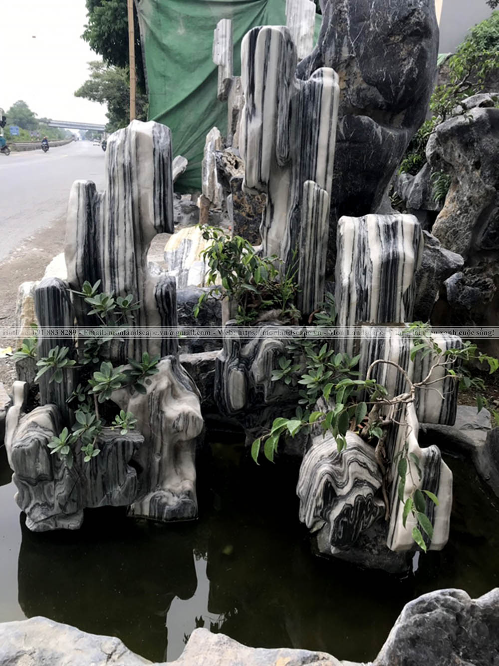 Các loại đá thi công tiểu cảnh sân vườn