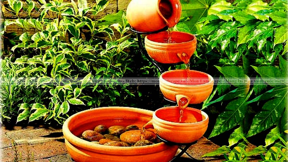 Các đài phun nước trong sân vườn 