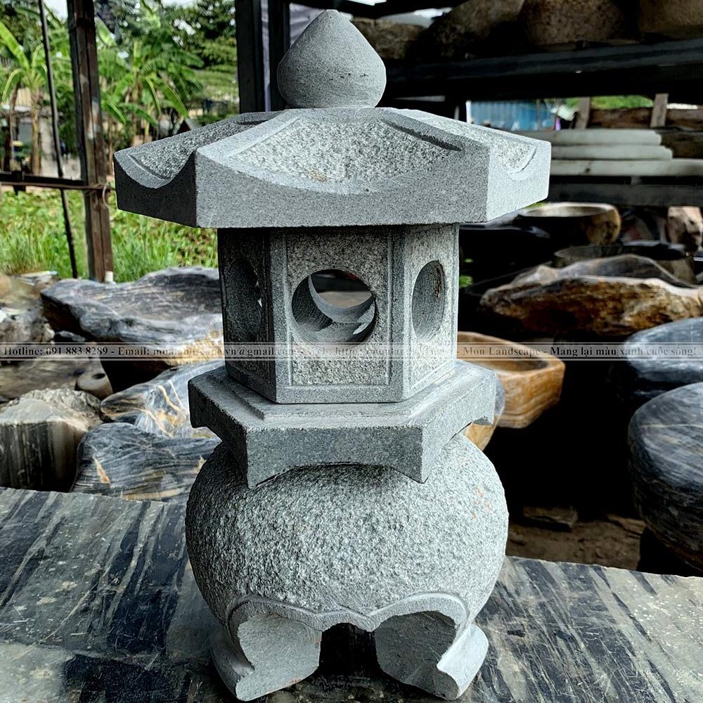 Sử dụng đèn đá Nhật Bản trong cảnh quan sân vườn
