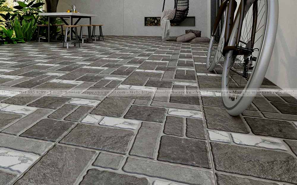 Gạch, đá ốp lát sân vườn được ưa chuộng
