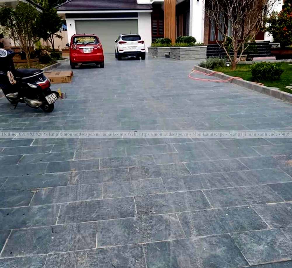 Gạch, đá ốp lát sân vườn được ưa chuộng