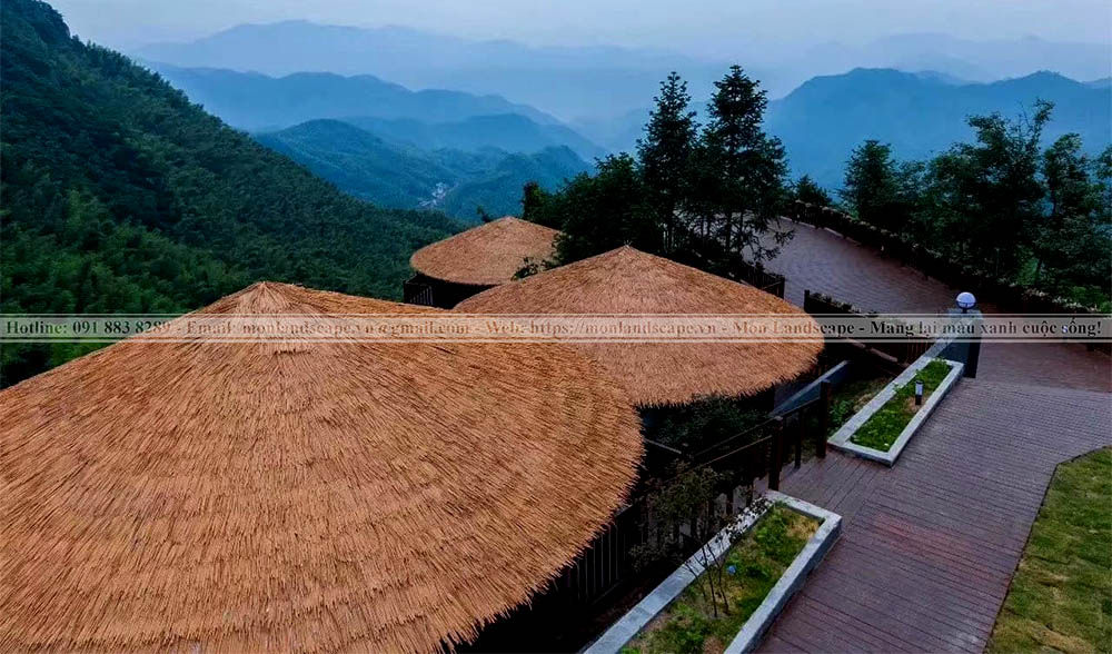 Mái lợp bằng rơm nhân tạo