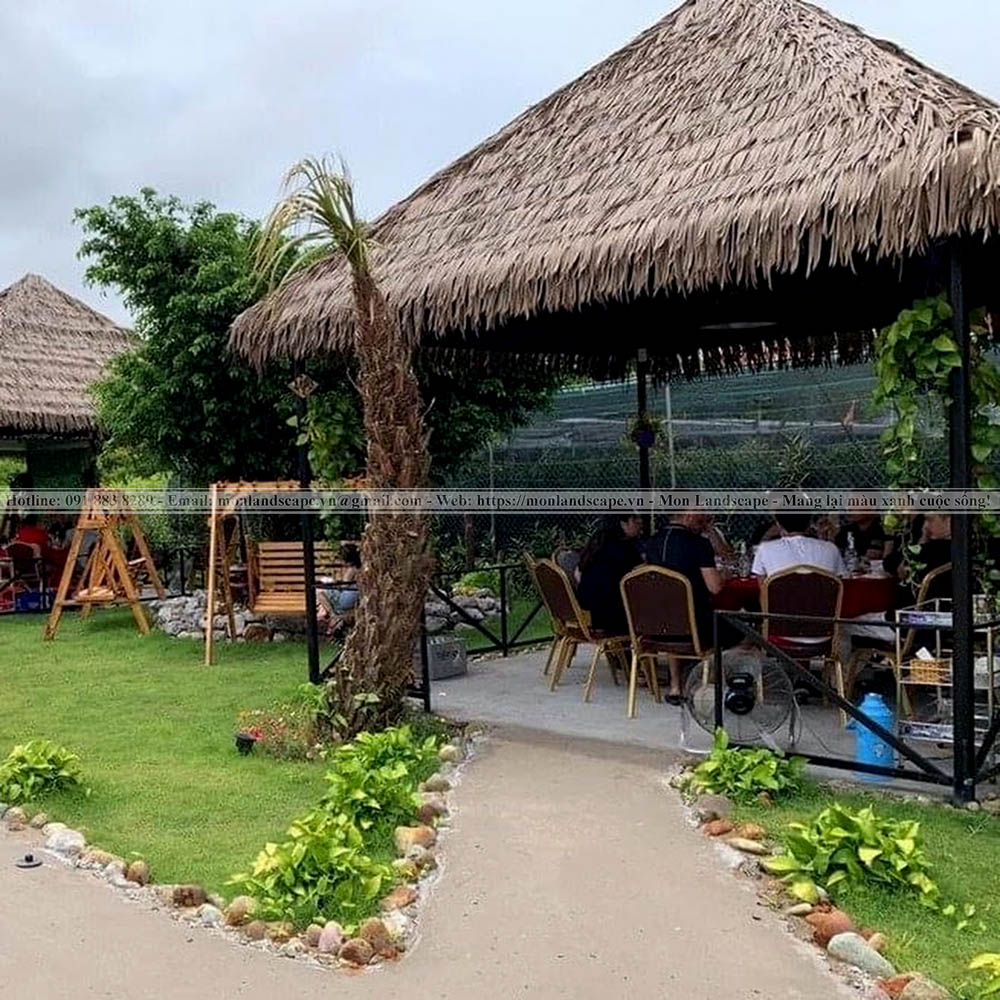 Mái lợp bằng rơm nhân tạo