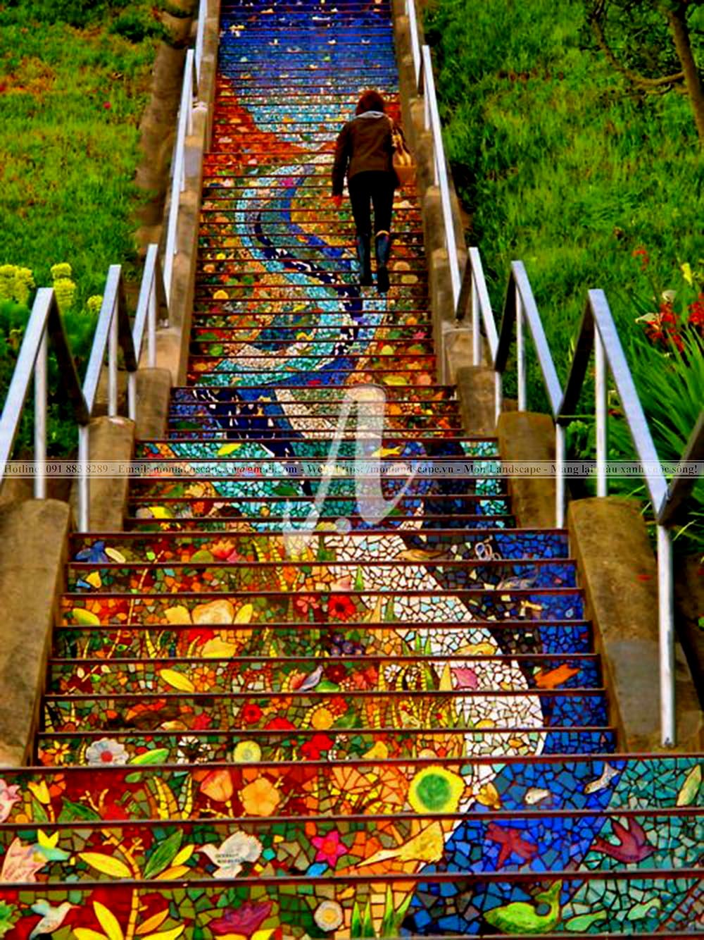 Thiết kế sân vườn theo phong cách Mosaic Thiết kế sân vườn theo phong cách Mosaic