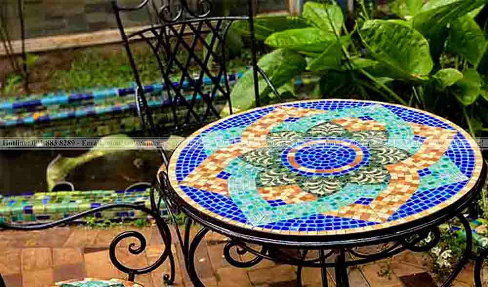 Thiết kế sân vườn theo phong cách Mosaic Thiết kế sân vườn theo phong cách Mosaic
