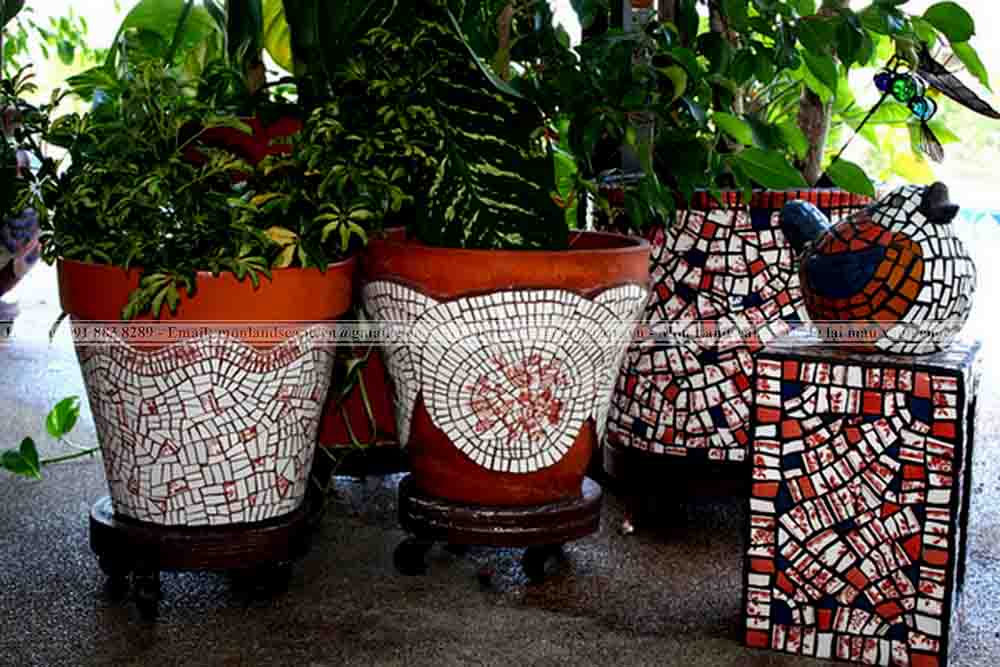 Thiết kế sân vườn theo phong cách Mosaic Thiết kế sân vườn theo phong cách Mosaic