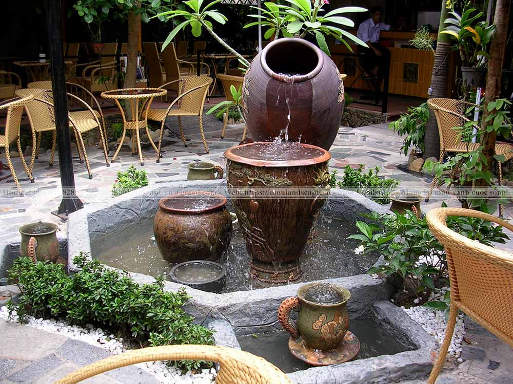 Tiểu cảnh gốm sứ sân vườn