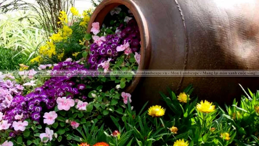 Tiểu cảnh gốm sứ sân vườn