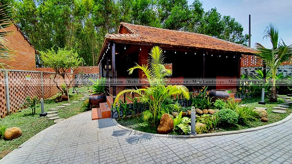 Tiểu cảnh gốm sứ sân vườn