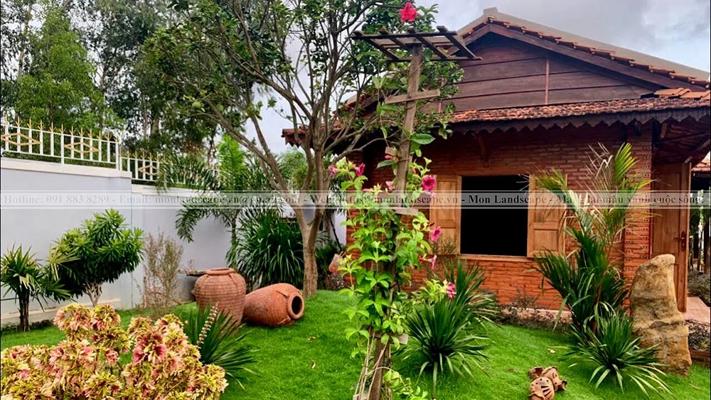 Tiểu cảnh gốm sứ sân vườn