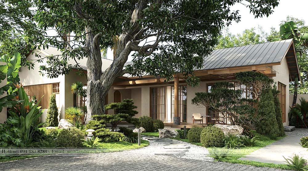 Thiết kế sân vườn phong cách truyền thống Thiết kế sân vườn phong cách truyền thống