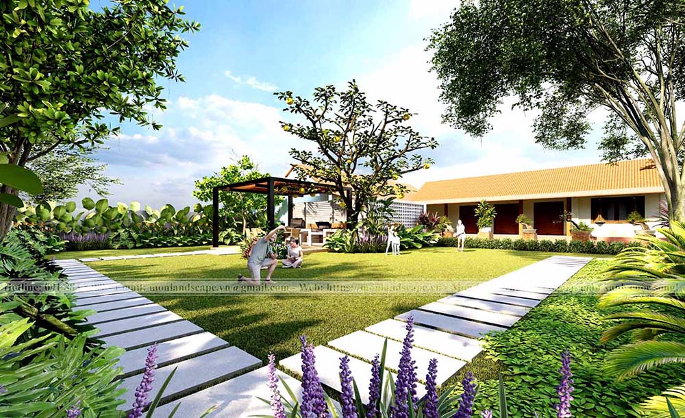 Thiết kế sân vườn phong cách truyền thống Thiết kế sân vườn phong cách truyền thống