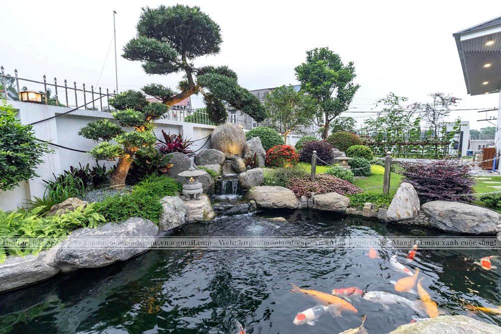 Lưu ý khi thiết kế hồ nước cá koi hợp phong thủy 