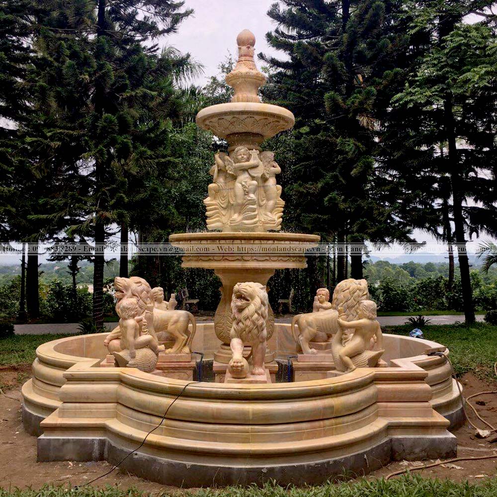 Đài phun nước bằng đá mỹ nghệ