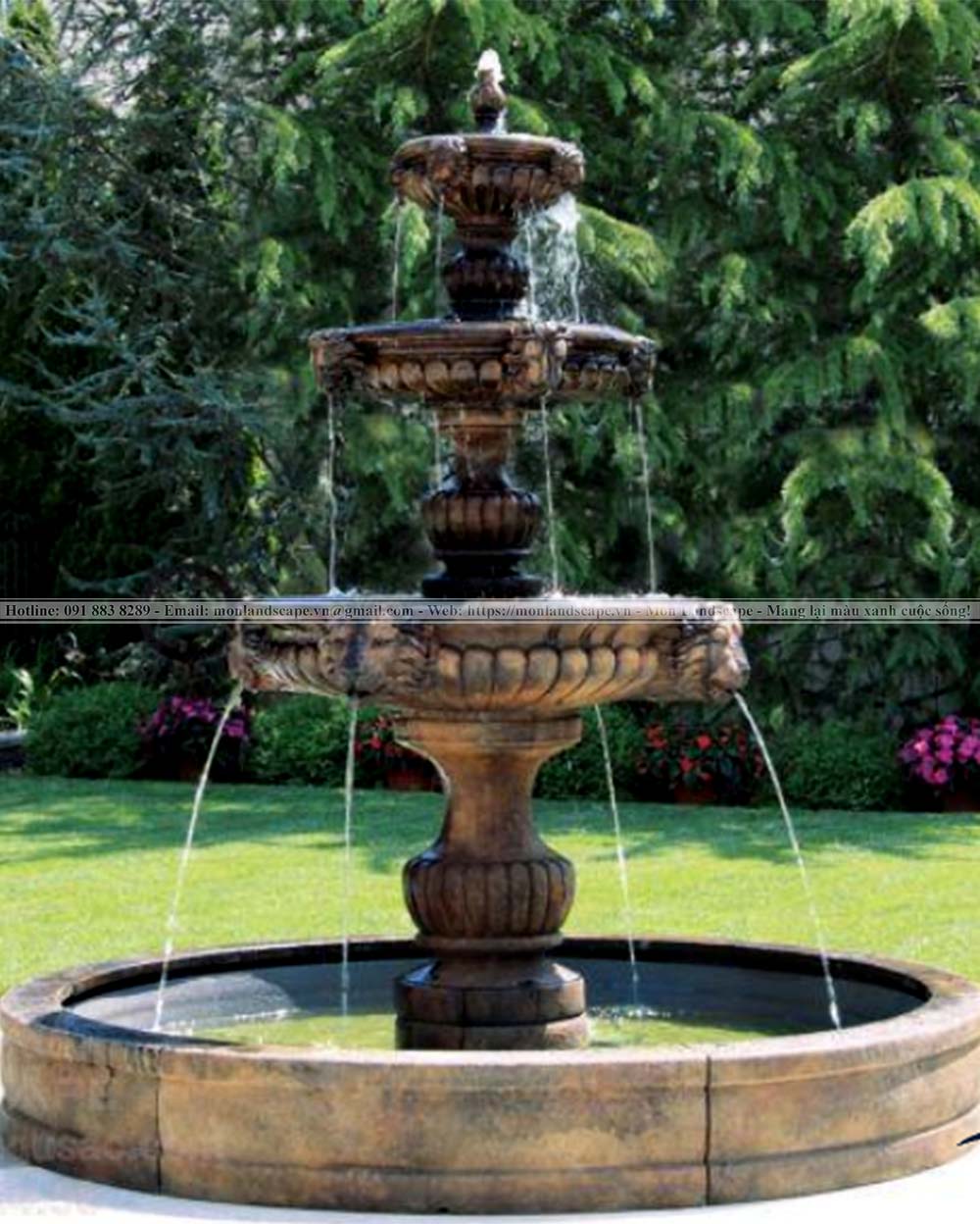 Đài phun nước bằng đá mỹ nghệ