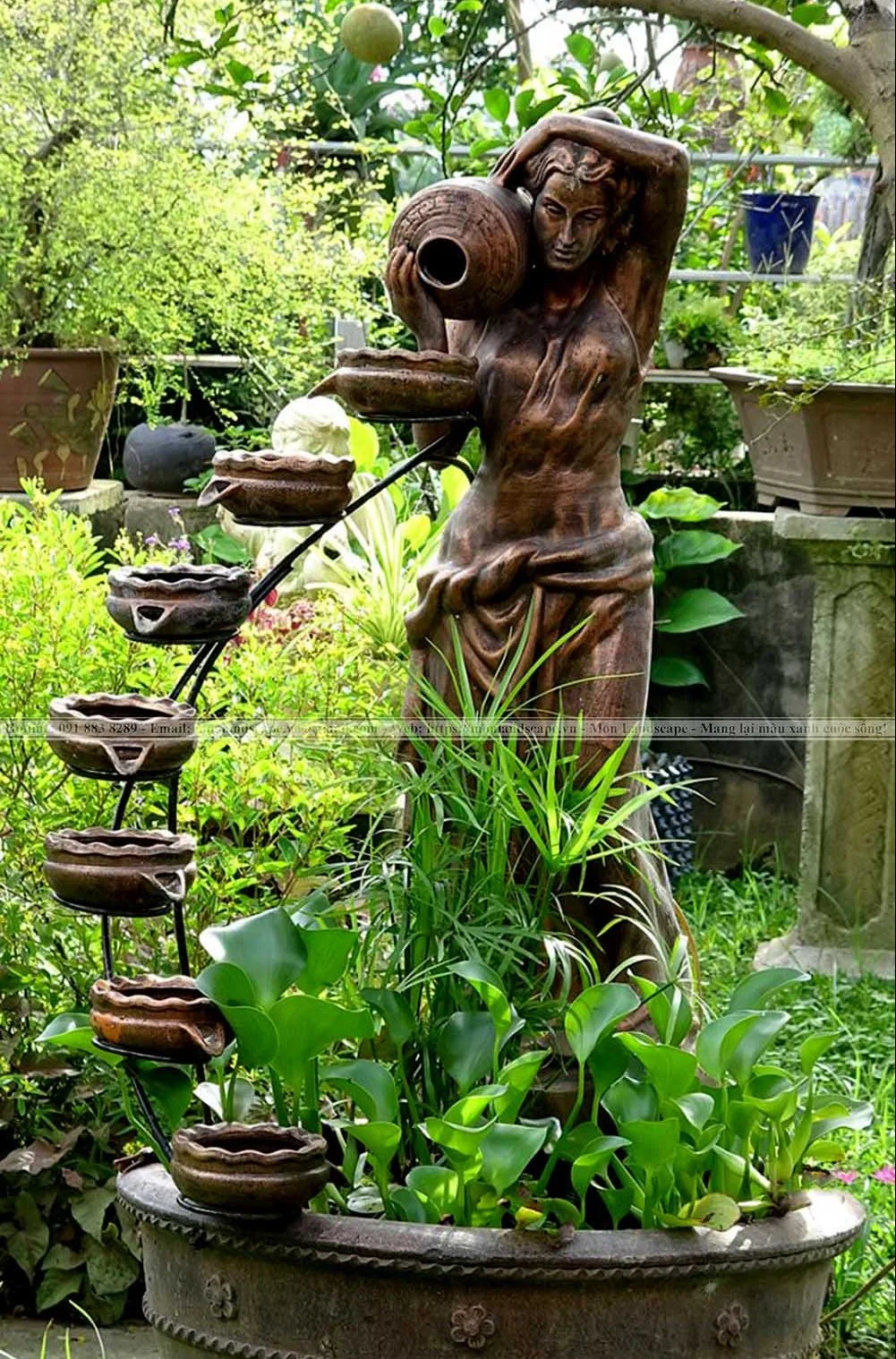 Đài phun nước bằng đá mỹ nghệ