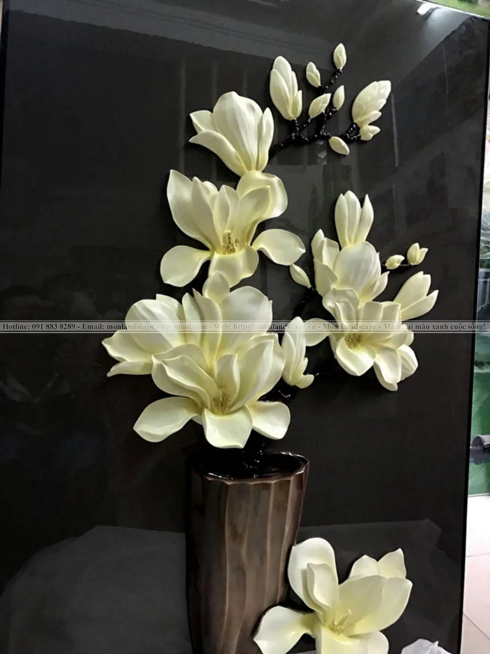 Trang trí sân vườn bằng tranh phù điêu Trang trí sân vườn với tranh phù điêu