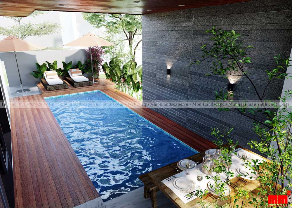 Những tiêu chuẩn thiết kế hồ bơi sân vườn cho gia đình Những tiêu chuẩn thiết kế hồ bơi sân vườn cho gia đình