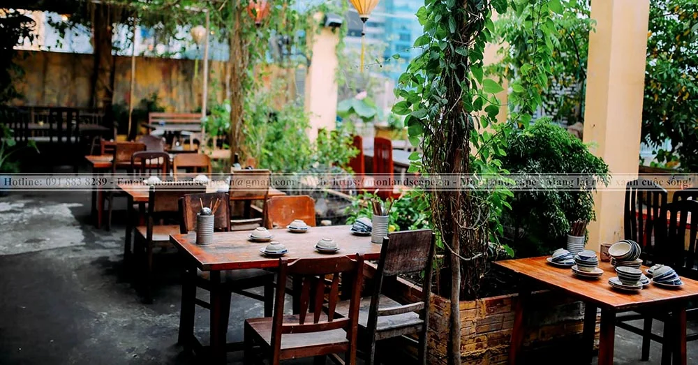 Thiết kế nhà hàng sân vườn như thế nào?