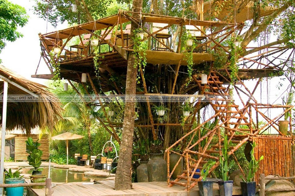 Thiết kế quán cà phê sân vườn