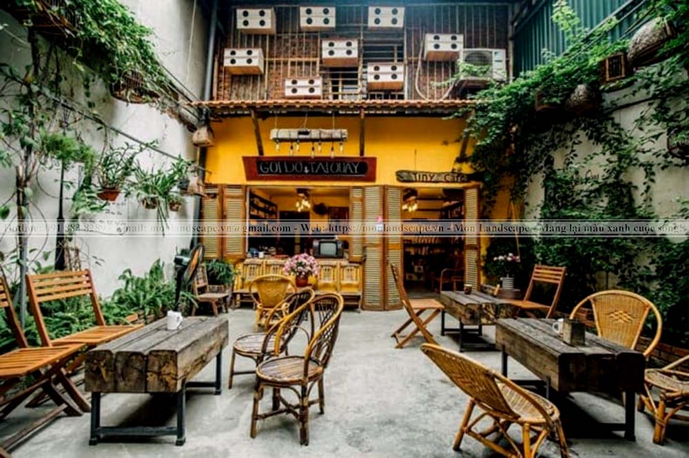 Thiết kế quán cà phê sân vườn