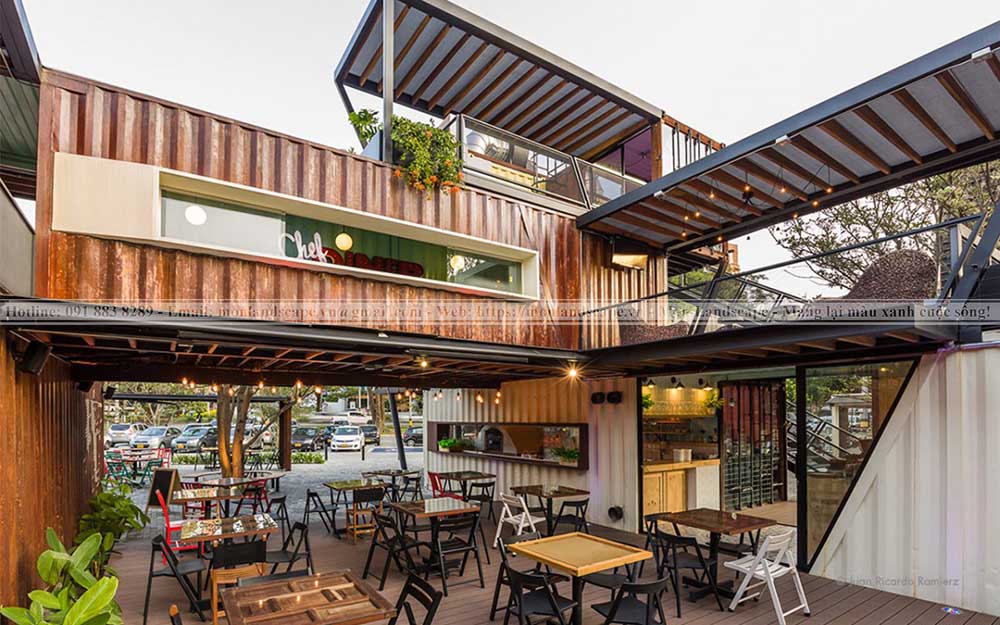Thiết kế quán cà phê sân vườn