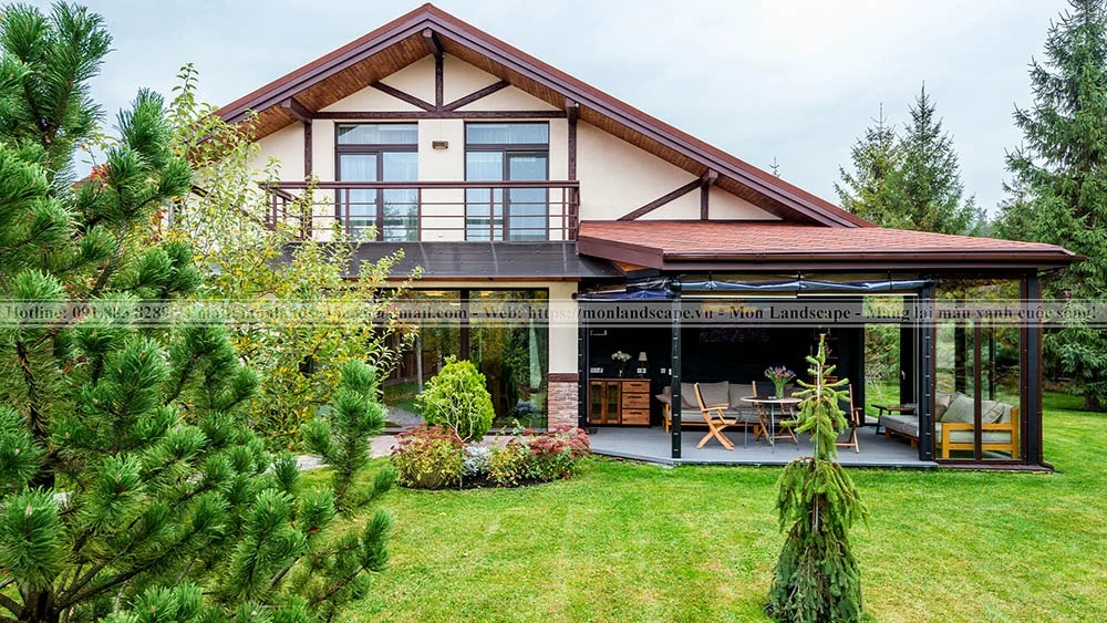 Thiết kế sân vườn phong cách tối giản