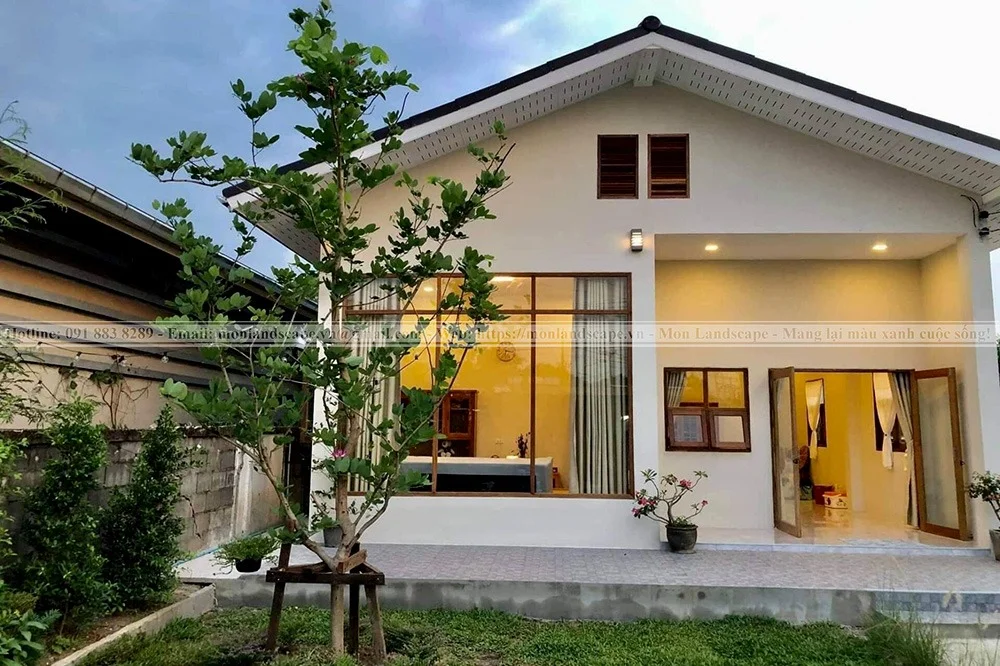 Thiết kế sân vườn phong cách tối giản