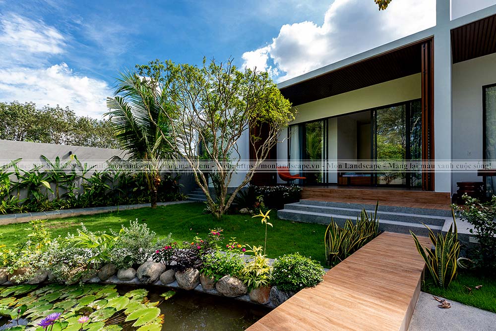 Thiết kế sân vườn phong cách tối giản
