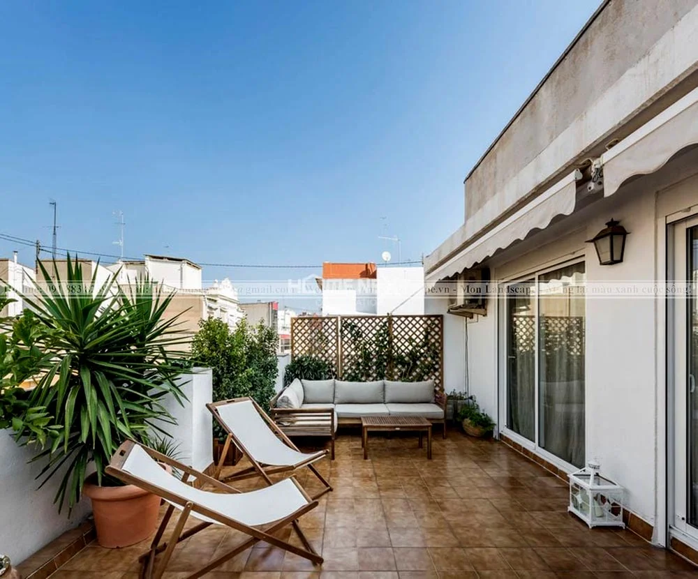 Cấu tạo của một vườn trên mái