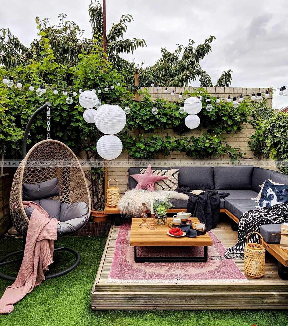 Thiết kế sân vườn phong cách Patio Thiết kế sân vườn phong cách Patio