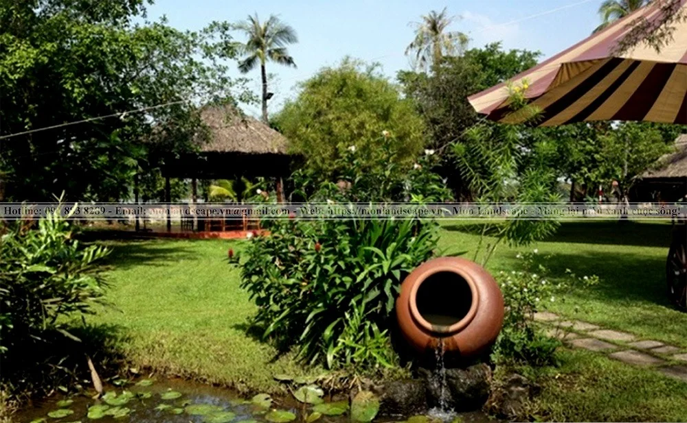 Tiểu cảnh bắt buộc ở sân vườn truyền thống