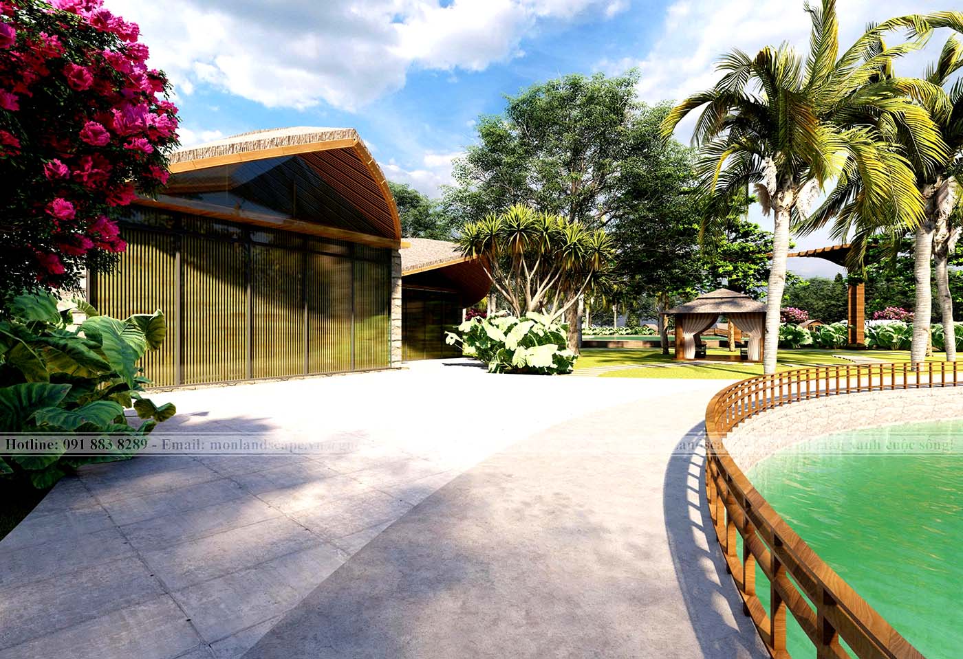Phương án thiết kế concept 3D dự án resort nghỉ dưỡng thành phố Ninh Bình Phương án thiết kế concept 3D dự án resort nghỉ dưỡng thành phố Ninh Bình